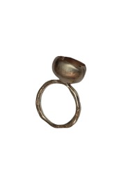 Bague big nénuphar argent intérieur or rose Yonka-2-S-SM-GP Rosa maria Jewellery bijoux online boutique strasbourg 