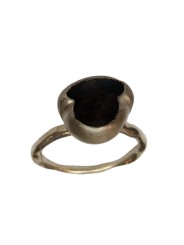 Bague petit nénuphar argent noir oxydé intérieur yonka 1 Rosa maria femme bijoux online boutique strasbourg france 