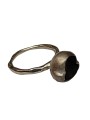 Bague petit nénuphar argent noir oxydé intérieur yonka 1 Rosa maria femme bijoux online boutique strasbourg france 