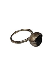 Bague petit nénuphar argent noir oxydé intérieur yonka 1 Rosa maria femme bijoux online boutique strasbourg france 