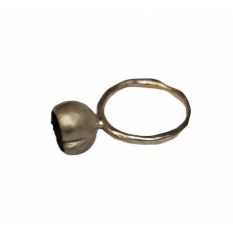 Bague petit nénuphar argent noir oxydé intérieur yonka 1 Rosa maria femme bijoux online boutique strasbourg france 