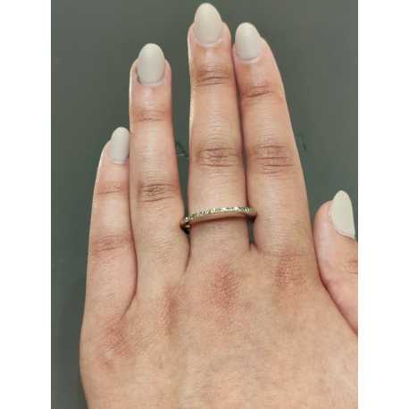 Bague Poster anneau fin argent rangée diamants cognac Rosa maria Jewellery femme ring strasbourg boutique france online