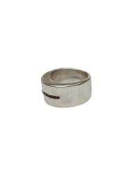Bague Kurata anneau large argent rangée rubis rosa maria femme ring strasbourg boutique france online bijoux mixte