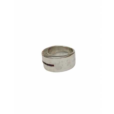 Bague Kurata anneau large argent rangée rubis rosa maria femme ring strasbourg boutique france online bijoux mixte