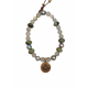 Bracelet Spirit Glade bronze Labradorite perle tahiti turquoise
