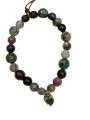 Bracelet Mudra Hand bronze agate noire turquoise onyx labra