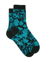 Chaussettes_floral_vert_turquoise_W1A 086D GF648 38_Paul Smith_femme_accessoire_mode_online_boutique_strasbourg_france