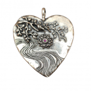 Pendentif_cœur_argent_floral_rubis_Am loving Awareness_0136SS_catherine michiels_strasbourg_francce_boutique_shop_online