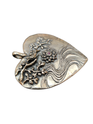 Pendentif_cœur_argent_floral_rubis_Am loving Awareness_0136SS_catherine michiels_strasbourg_francce_boutique_shop_online