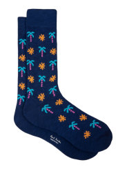 Chaussettes_navy_palmiers_turquoise_M1A 800MO HF783 47_paul_smith_mode_fashion_tendance_femme_homme_boutique_accessoires