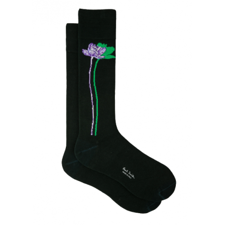 chaussettes_longue_verte_fleurs_tige_M1A 800MO_J415 38_Paul_smith_homme_vêtement_mode_online_boutique_strasbourg_France 