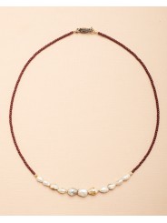 Ras du cou_perles Tahiti_perles céramique japonaise_Malika_FW2222_catherine michiels_femme_strasbourg_bijoux