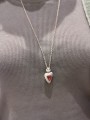 Pendentif grand coeur grenat oiseau diamants gris Pe Fairouza St Dia Grt Rosamaria Jewellery bijoux créateur strasbourg