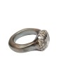 Bague quartz rutilé 2 rangs diamants blancs argent oxydé Carrie St Dia Iw 2r Blk Rosa Maria Jewellery Bijoux Strasbourg