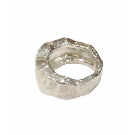 Bague plate épaisse argent CA01 Bis Rosa Maria Jewellery Bijoux Créateur Strasbourg Boutique Online Mode Mixte 