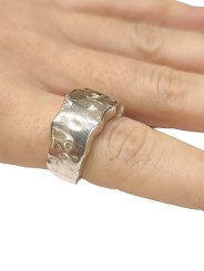 Bague plate épaisse argent CA01 Bis Rosa Maria Jewellery Bijoux Créateur Strasbourg Boutique Online Mode Mixte 