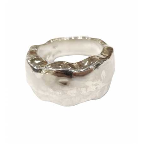 Bague plate épaisse argent CA01 Bis Rosa Maria Jewellery Bijoux Créateur Strasbourg Boutique Online Mode Mixte 