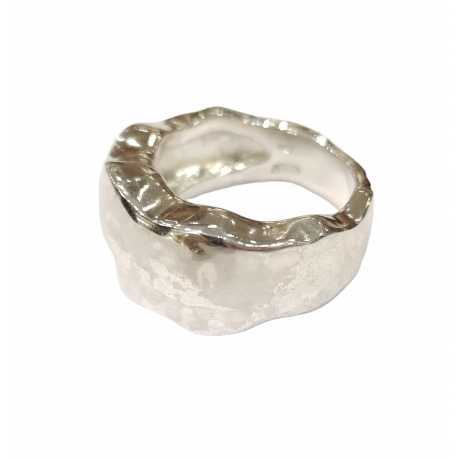 Bague plate épaisse argent CA01 Bis Rosa Maria Jewellery Bijoux Créateur Strasbourg Boutique Online Mode Mixte 