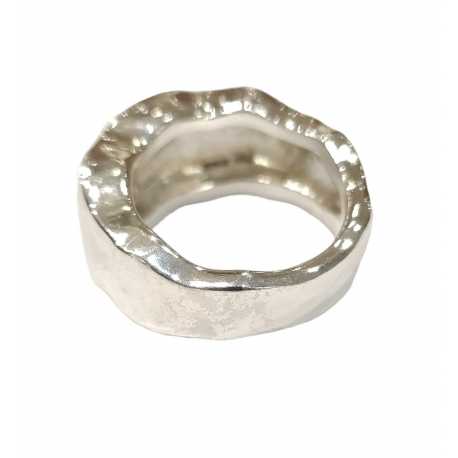 Bague plate épaisse argent CA01 Bis Rosa Maria Jewellery Bijoux Créateur Strasbourg Boutique Online Mode Mixte 