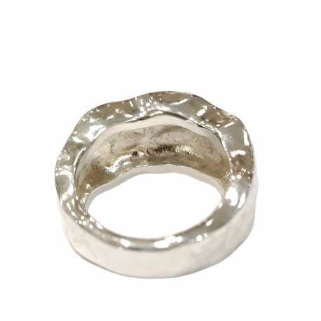 Bague plate épaisse argent CA01 Bis Rosa Maria Jewellery Bijoux Créateur Strasbourg Boutique Online Mode Mixte 