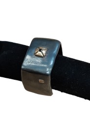 Anneau plaque oxydée Juda croix malte 1 diamant noir St Div 14 3B Gy Dix Blk rosa maria bijoux strasbourg boutique online