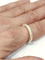 Anneau brossé fin Mila argent Rosa Maria Jewellery Bijoux Strasbourg Boutique Online Mode Mixte 