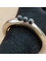Bague Poline 3 perles argent oxydé 4-3 S St Rosamaria Jewellery bijoux strasbourg créateur boutique online mode mixte