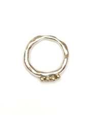 Bague Poline 4x4 perles de Diamants cognac 4-4 S Cu Dix co Rosa Maria Jewellery bijoux strasbourg boutique online mixte