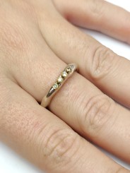 Bague Poline 4x4 perles de Diamants cognac 4-4 S Cu Dix co Rosa Maria Jewellery bijoux strasbourg boutique online mixte
