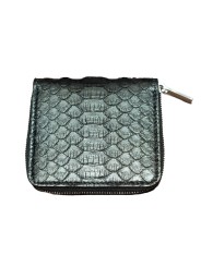Porte monnaie cuir python noir Zipped wallet RA01C 0216 LPYM 09 boutique accessoire Strasbourg homme Rick Owens mode