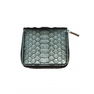 Porte monnaie cuir python noir Zipped wallet RA01C 0216 LPYM 09 boutique accessoire Strasbourg homme Rick Owens mode