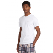 T-shirt blanc logo poitrine manches courtes MTS0670 WH11