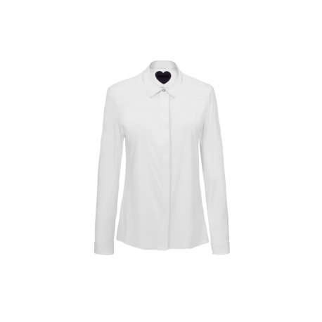 Chemise Pleine Shirt blanche gorge cachée 23633 09 Roberto Ricci Design RRD femme vêtement boutique strasbourg france
