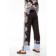 Pantalon print Foulard noir lavande_2310-5076_Ivi_femme_vêtement _mode_shop_online_boutique_strasbourg_france