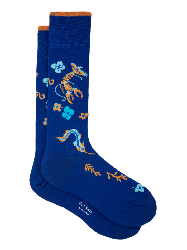 Chaussettes_écrevisse_hawaï_bleu_M1A-380CI-K220-45_Paul Smith_homme_vêtement_mode_shop_online_boutique_strasbourg_france