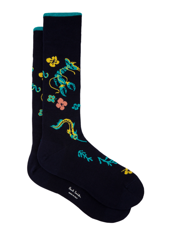 Chaussettes_écrevisse_hawaï_navy_M1A-380CI-K220-47_Paul Smith_homme_vêtement_mode_shop_online_boutique_strasbourg_france