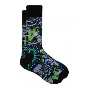 Chaussettes happy flowers navy M1A-800MO-K215-47