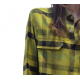 Chemise carreaux Work Shirt vert acide noir RO02C 7291 CP 32P Rick Owens homme vêtement online strasbourg france boutique