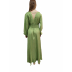 Robe longue soie v boutonné vert_Nail_246 1069_Hanami d'Or_femme_Strasbourg_boutique_tendance_vêtements_Alsace_mode