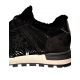 Baskets John Low nylon suède noir fourrure 6054 chaussures femme Premiata boutique strabourg france shop tendance