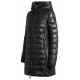 Doudoune longue cuir DemiLeather noir PWJKLE52 541 boutique online strasbourg france parajumpers femme vêtements tendance