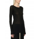 T-shirt manches longues noir coton RP02C 1202 MR 09 rick owens vêtement strasbourg boutique algorithmelaloggia