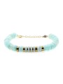 Bracelet Puka en amazonite et hématite gold PUKBRAMAGLD