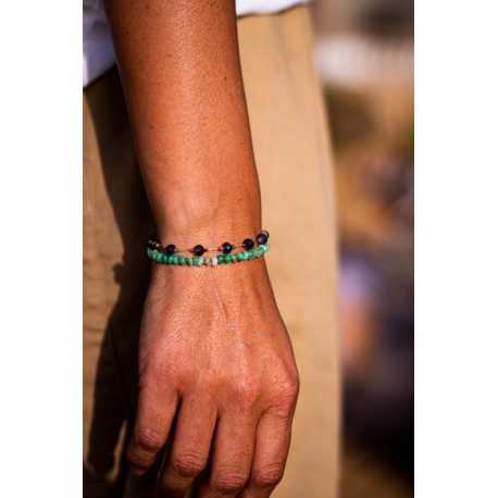 Bracelet Candies en chrysoprase vert clair CANBRPUKCHR0MTD