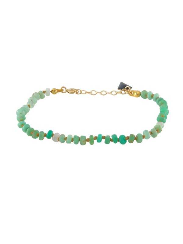Bracelet Candies en chrysoprase vert clair CANBRPUKCHR0MTD