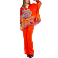 tunique v_orange_print_paradise_flowers_23201037 1795_boutique_france_strasbourg_femme_Ivi collection_shopping_vêtements