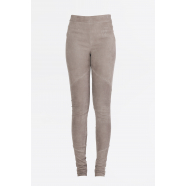 Leggings cuir suède taupe Isabel Benenato Femme DL04 88 Strasbourg Boutique Online Mode 