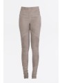 Leggings cuir suède taupe Isabel Benenato Femme DL04 88 Strasbourg Boutique Online Mode 