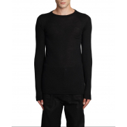 Pull cachemire noir Biker Level Round Neck RU02C 7622 WS 09 rick owens homme vêtement strasbourg boutique avant garde