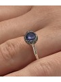 Bague_fine tête haute iolite violet cerclé_Diamants_Belquis_Rosa Maria Jewellery_bijoux_strasbourg_Boutique_online